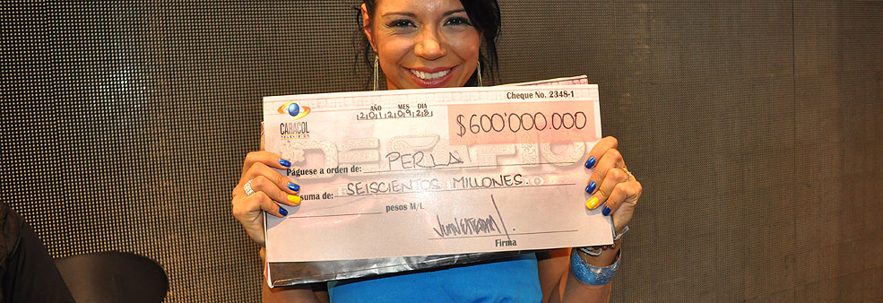 Perla es la ganadora del Desafío 2012, El Fin del Mundo Perla es la ganadora del Desafío 2012, El Fin del Mundo