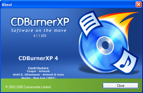 CDBurnerXP 