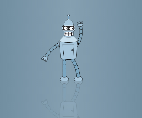 Ejemplo de CSS3 con Bender bailando Ejemplo de CSS3 con Bender bailando