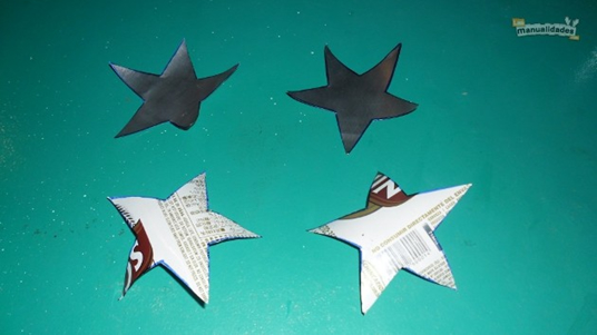 Convierte las latas de gaseosa en estrellas de navidad Convierte las latas de gaseosa en estrellas de navidad