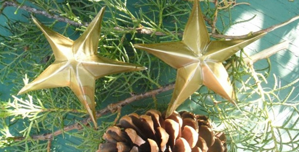 Convierte las latas de gaseosa en estrellas de navidad Convierte las latas de gaseosa en estrellas de navidad