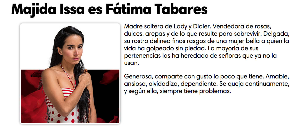 Majida Issa es Fátima Tabares Majida Issa es Fátima Tabares