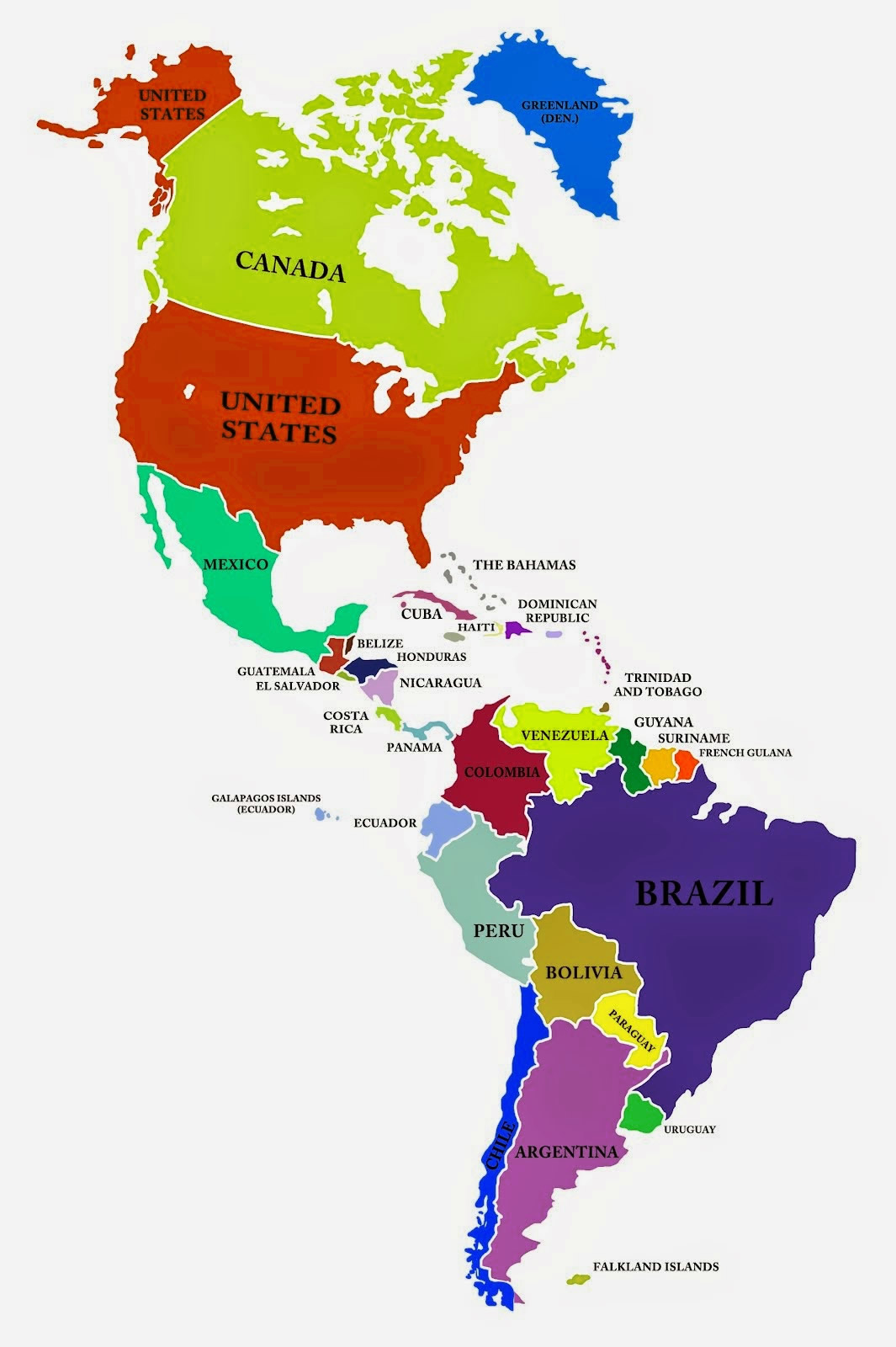 países de américa y sus capitales