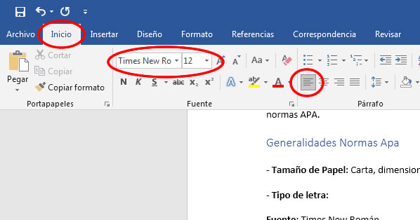 Tipo de Letra en Normas Apa Tipo de Letra en Normas Apa