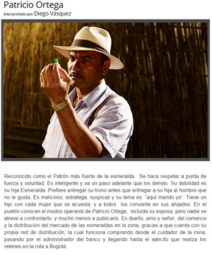 Patricio Ortega Interpretado por Diego Vásquez Patricio Ortega Interpretado por Diego Vásquez