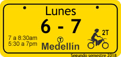 Pico y Placa Medellín Lunes Pico y Placa Medellín Lunes