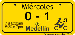Pico y Placa Medellín Miércoles Pico y Placa Medellín Miércoles