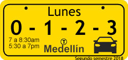 Pico y Placa Medellín Lunes Pico y Placa Medellín Lunes