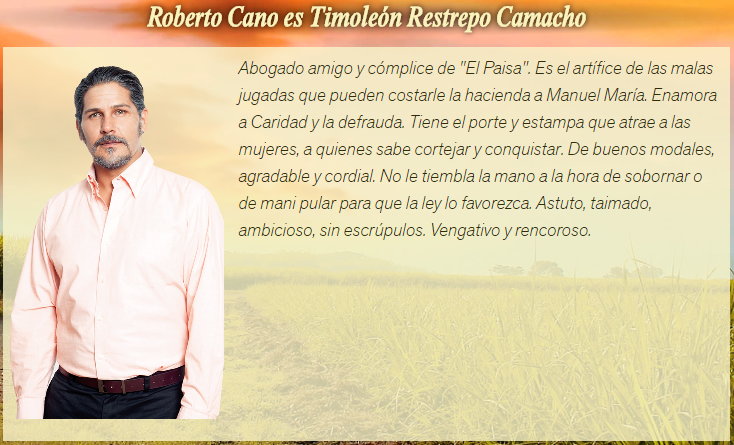 Roberto Cano es Timoleón Restrepo Camacho Roberto Cano es Timoleón Restrepo Camacho
