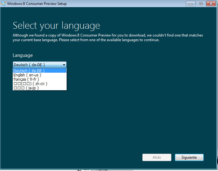 Windows 8 Setup